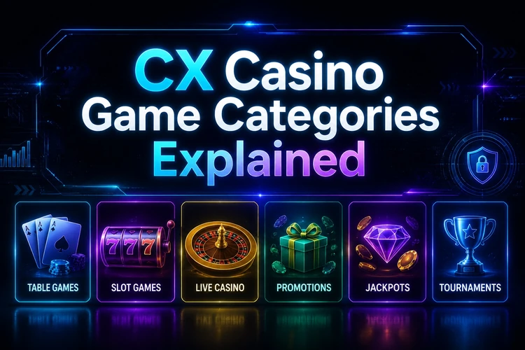 CX Casino Game Categories Explained
